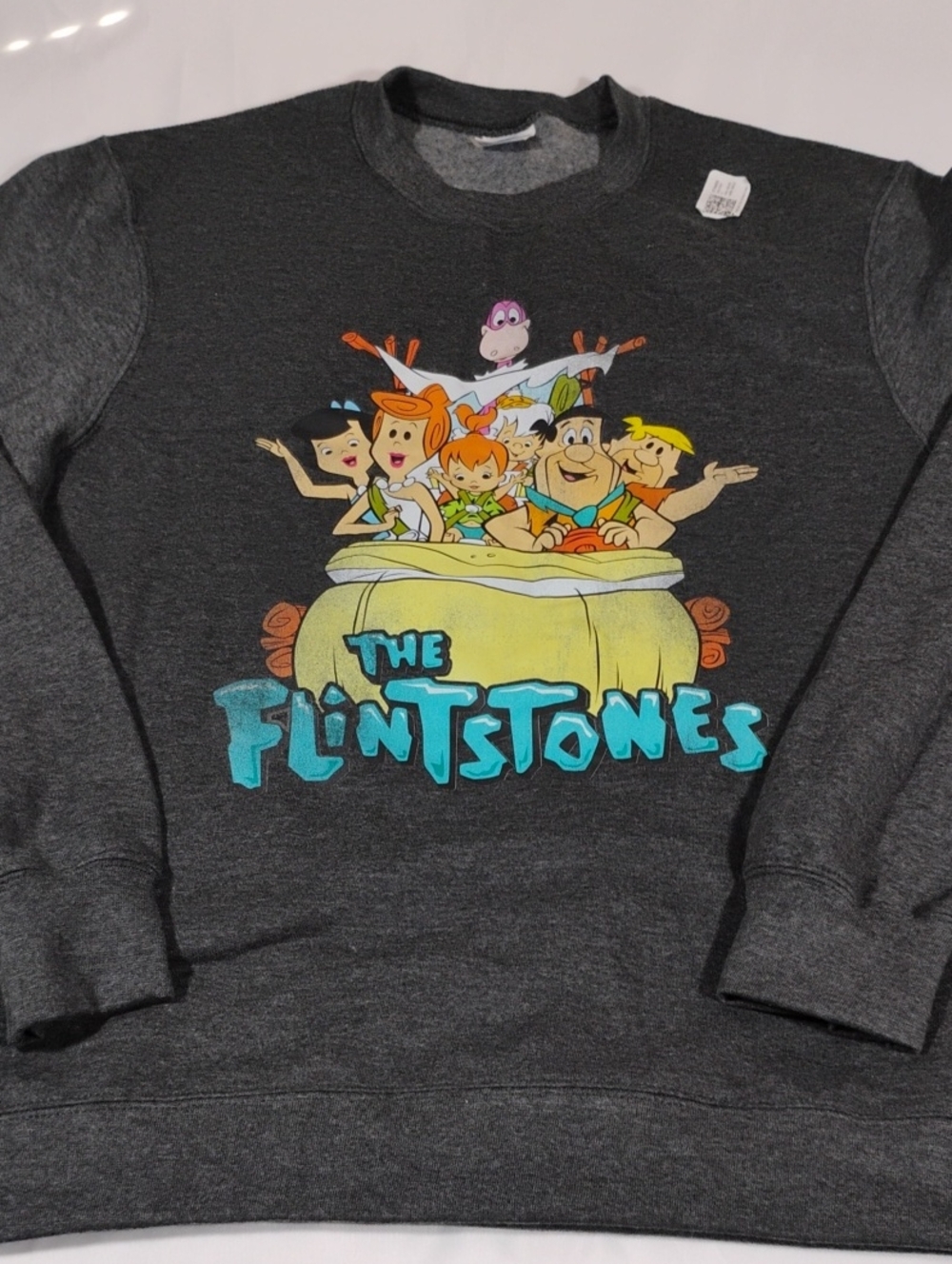 Port and Company Dark Gray The Flintstones Graphic Sweatshirt
